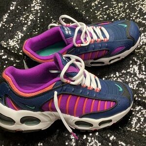 Nike Kids Shoes - Blue, Purple, and Pink